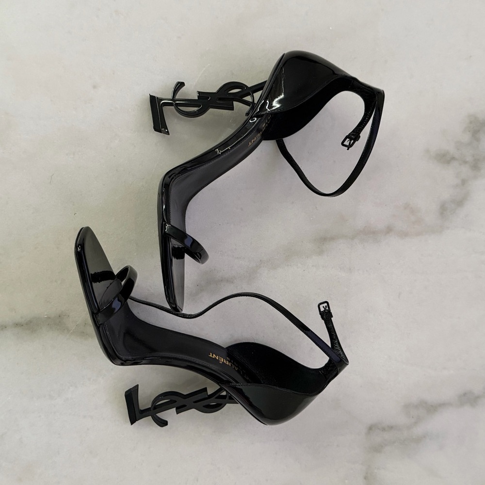 Black Yves Saint Laurent opyum heels - Picture 2 of 3